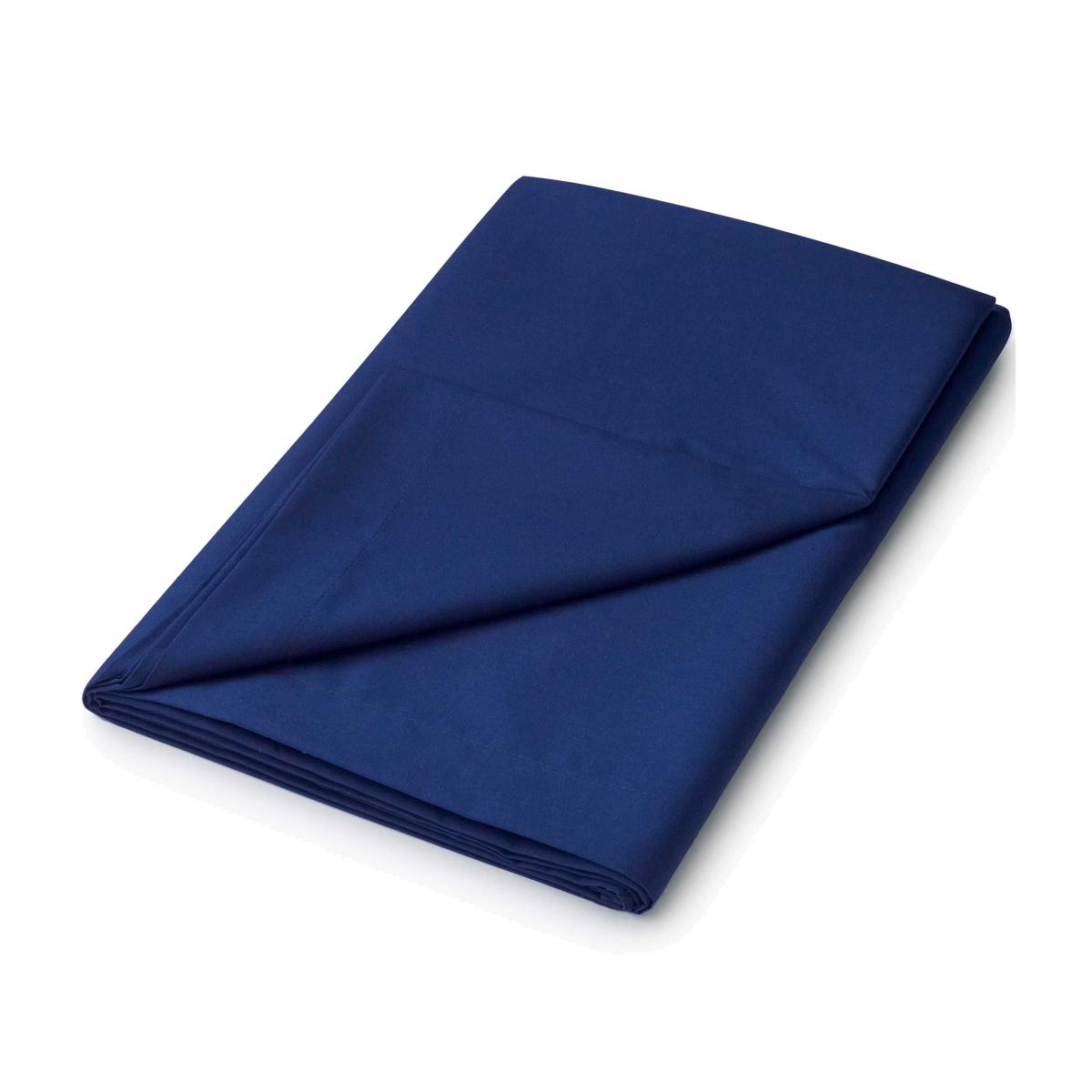 Plain Dye Flat Sheet by Helena Springfield in Navy Blue