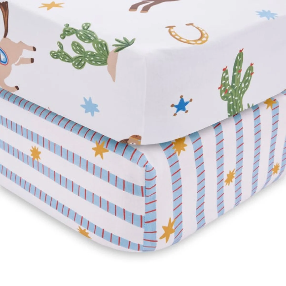 Set of 2 Cowboy Carnival Fitted Sheets – image 3
