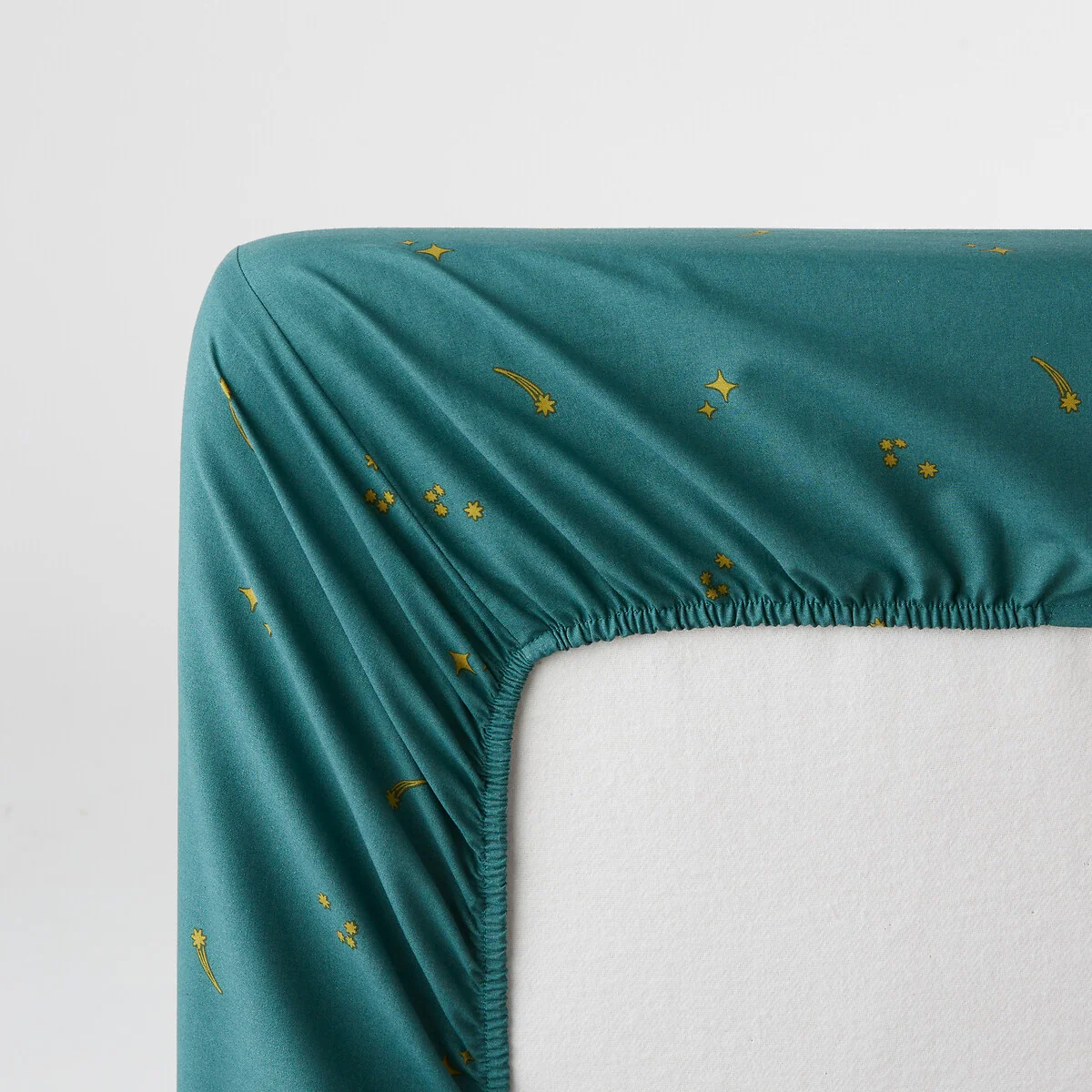 Egor Rocket Print 30% Recycled Washed Cotton Child's Fitted Sheet Cotton with 25cm Flap – image 3