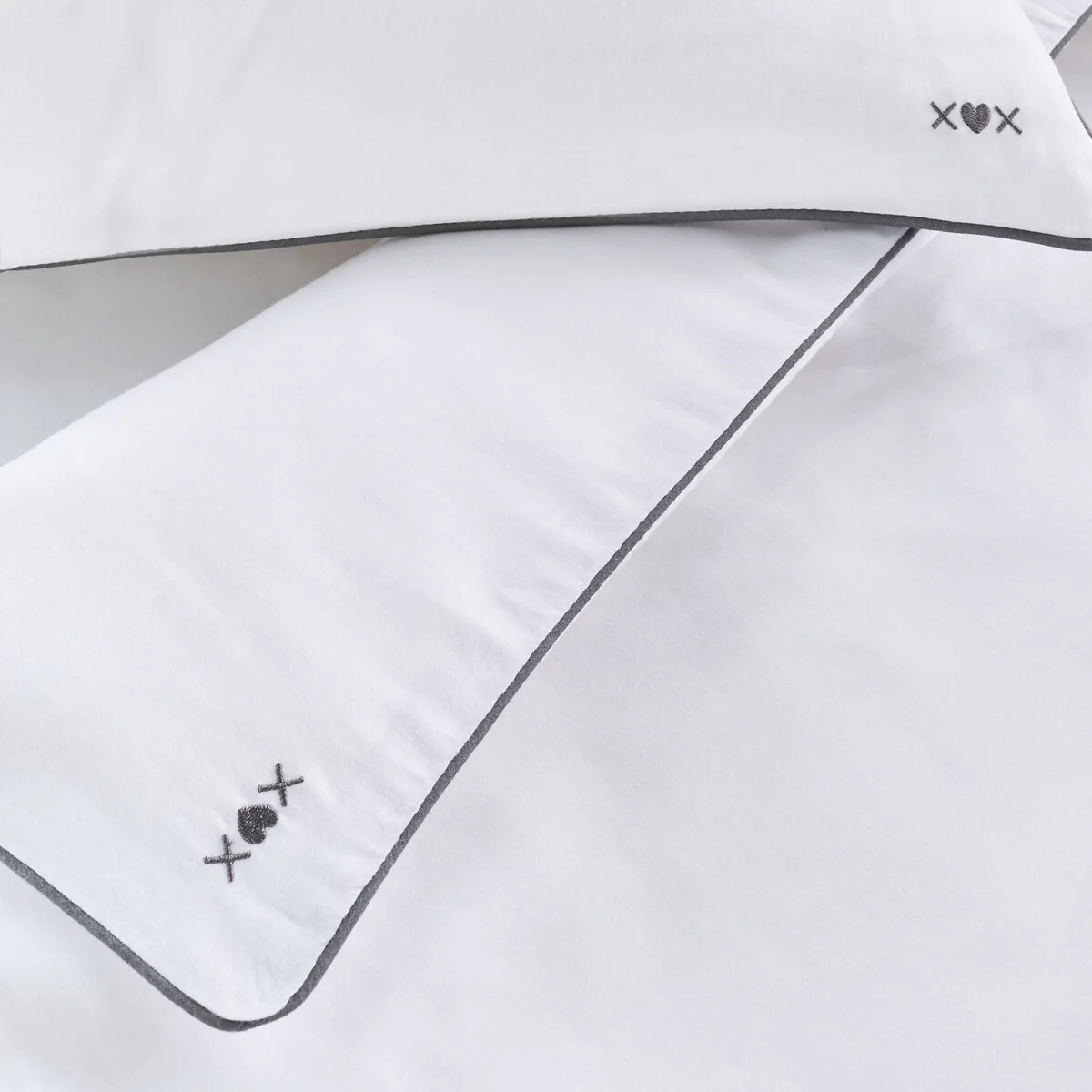 Pack of 2 Plain Cotton Fitted Sheets – image 3