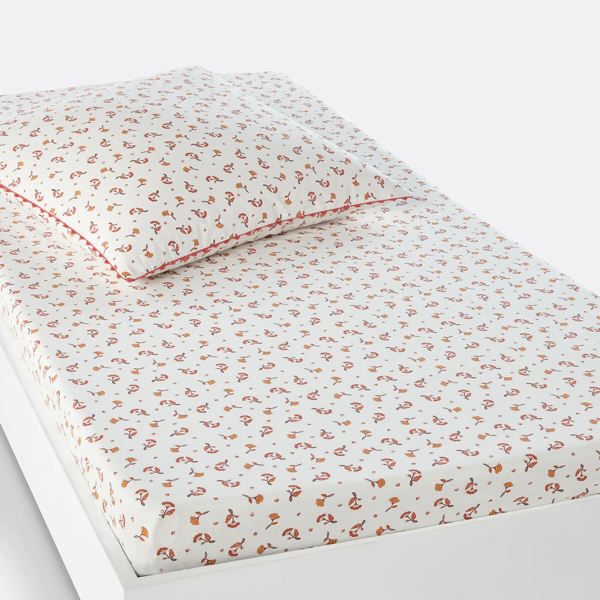 Sabana Floral 100% Washed Cotton Fitted Sheet