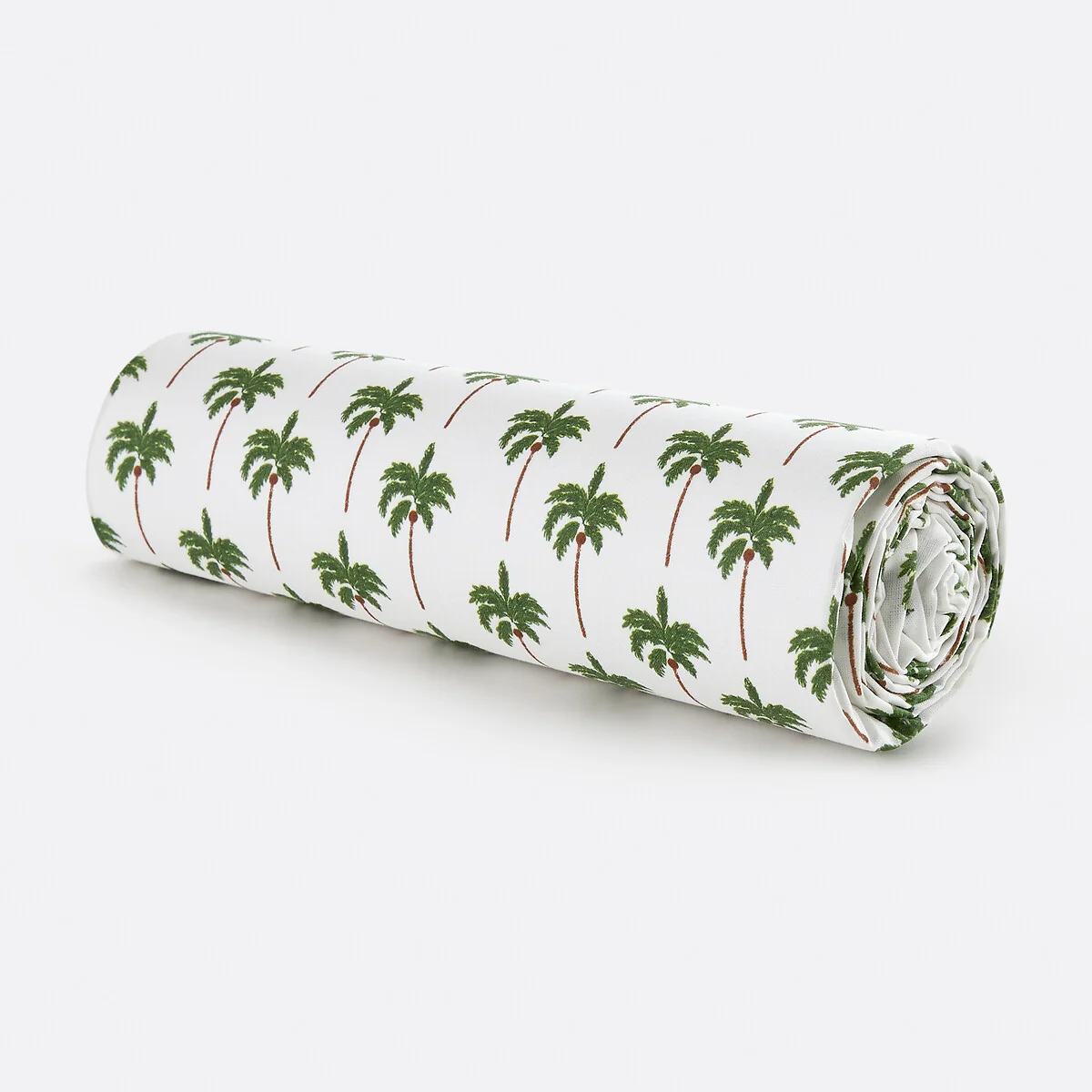 Tapahi Palm Tree Print 50% Recycled Cotton Child's Fitted Sheet with 25cm Flap – image 5