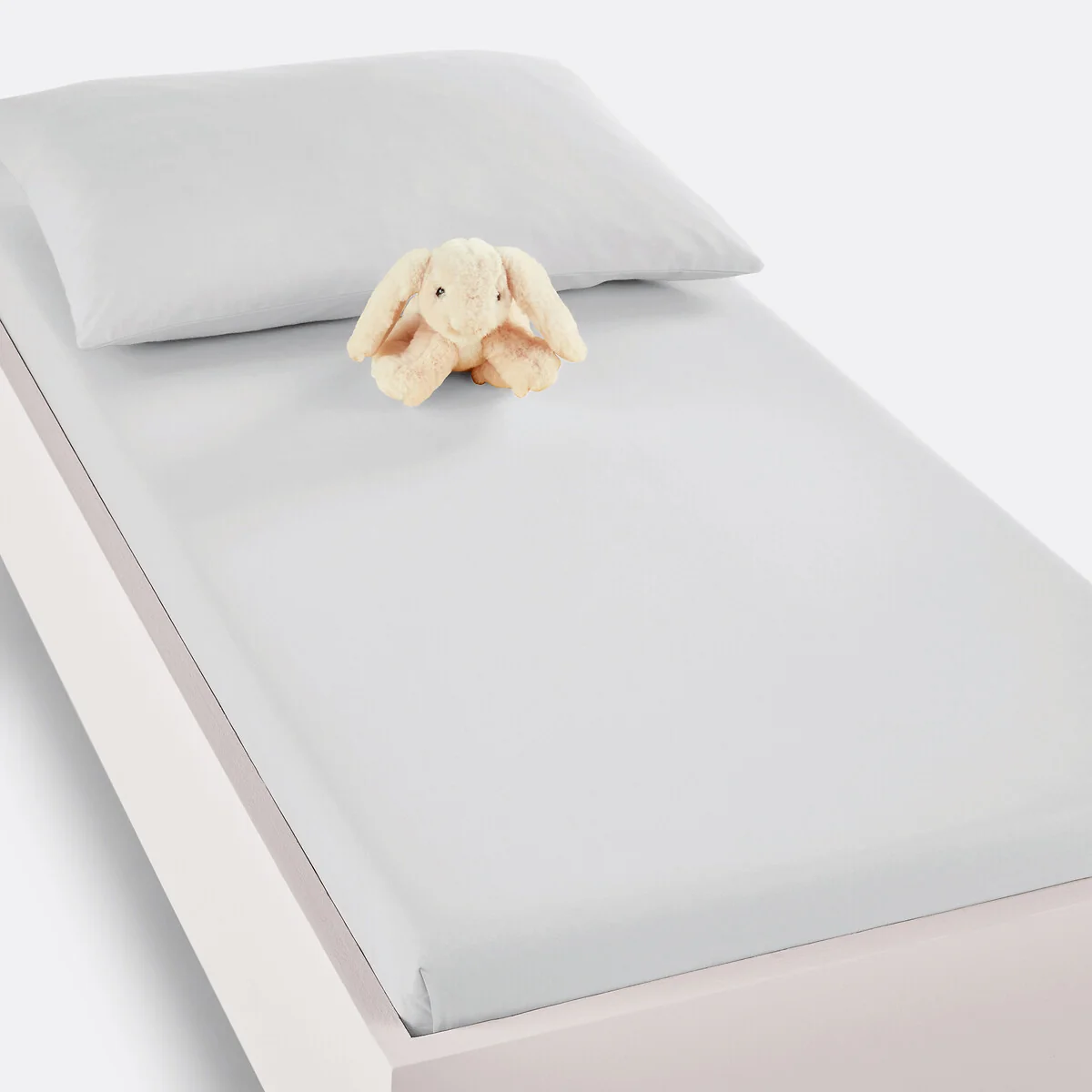 Scenario Cot Fitted Sheet in Plain Cotton – image 1