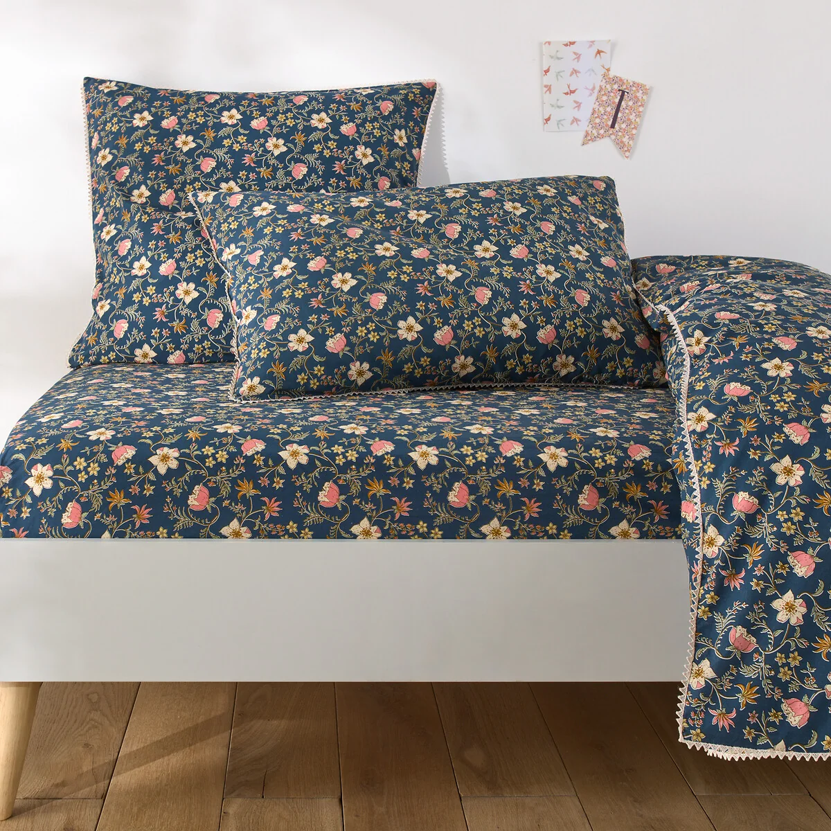 Fitted Sheet in 30% Recycled Cotton. 25cm, Jasmine – image 1