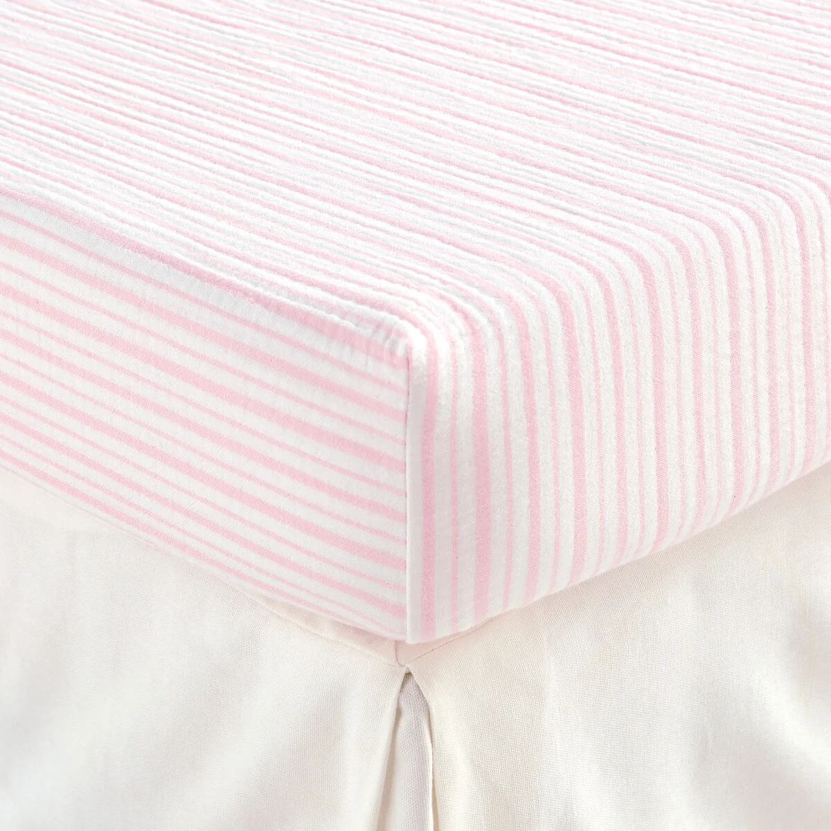 Adèle Striped Cotton Muslin Children's Fitted Sheet with 25cm Flap – image 3