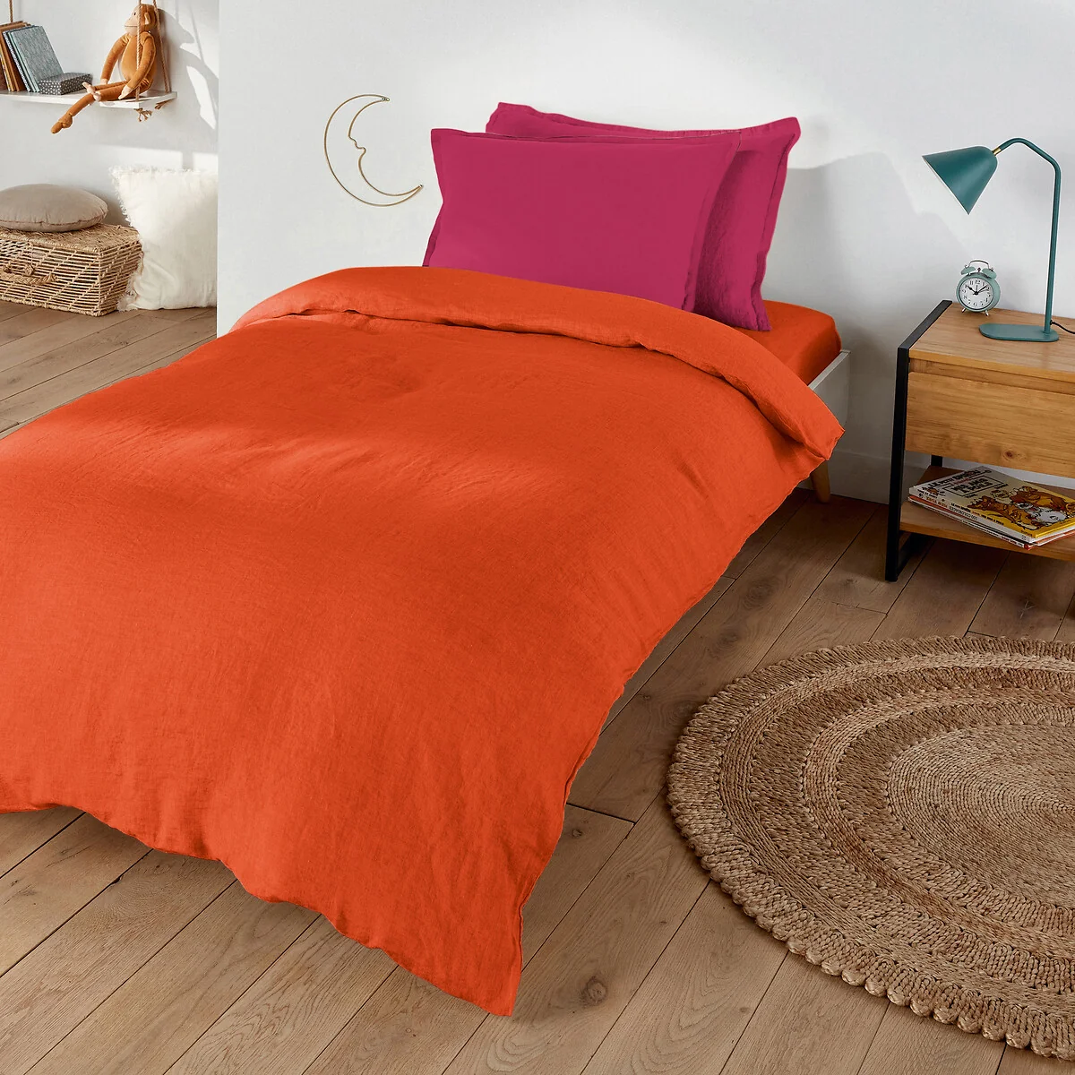 Linot 30cm High Washed Linen Child's Fitted Sheet – image 2