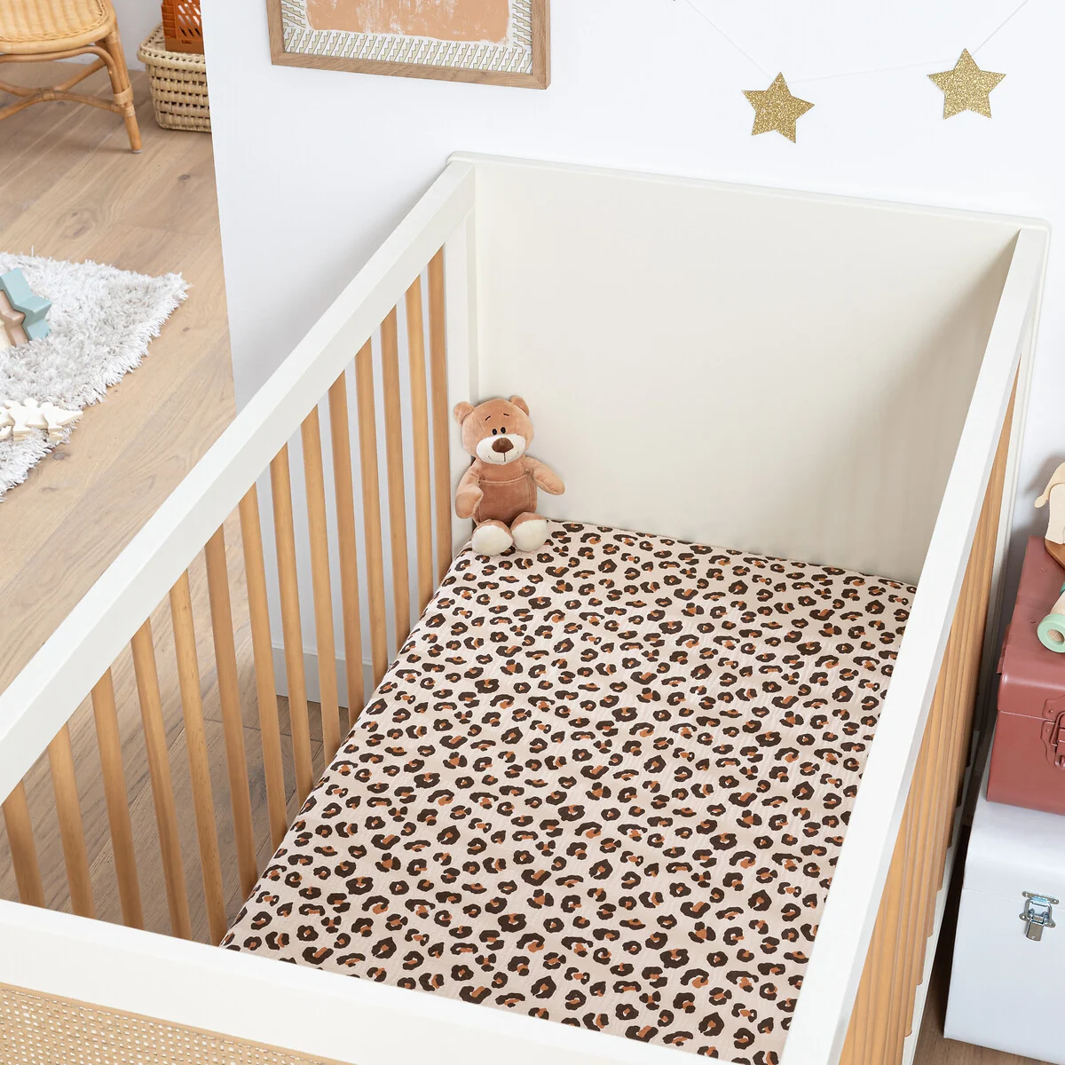 Leopold Cotton Muslin Baby's Fitted Sheet – image 1