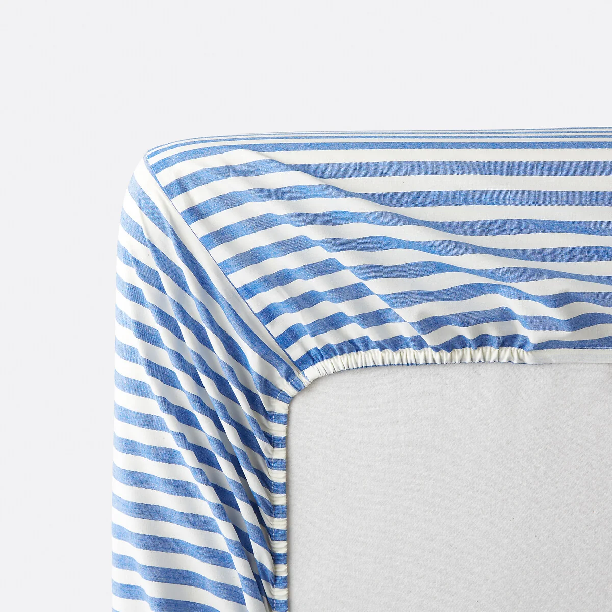 Soizic Blue Cotton Child's Fitted Sheet with 30cm Flap – image 3