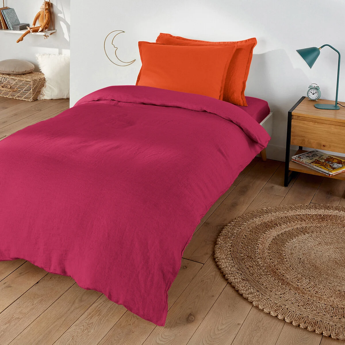Linot 30cm High Washed Linen Child's Fitted Sheet – image 2