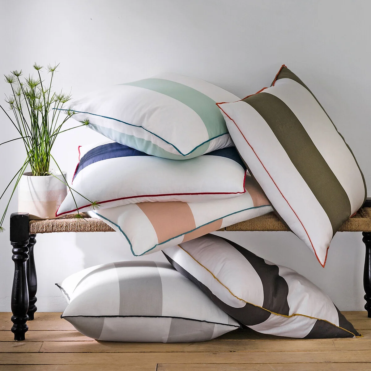 Yacht Striped Cotton Fitted Sheet – image 2