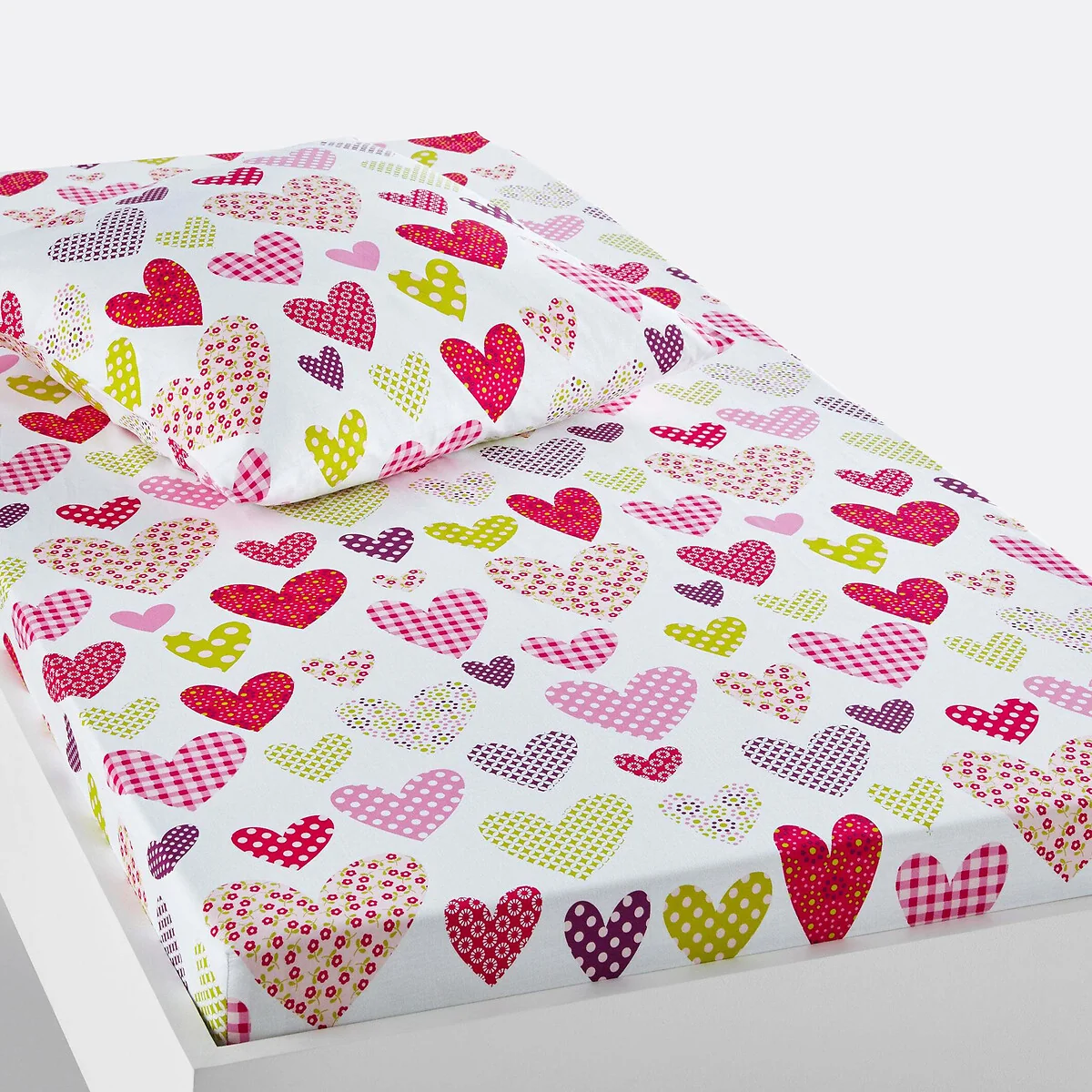 Freedom Heart Cotton Heart Print Fitted Sheet – image 2