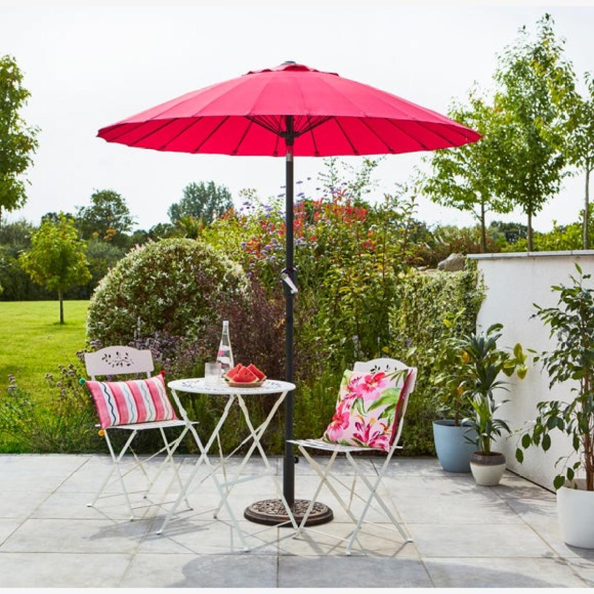 2m Fuschia Pink Shanghai Parasol – image 1