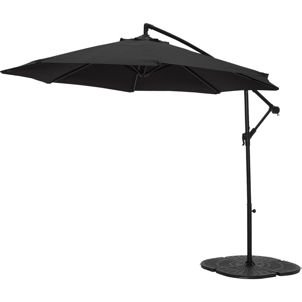 Habitat 2.5m Overhanging Garden Parasol - Black – image 3