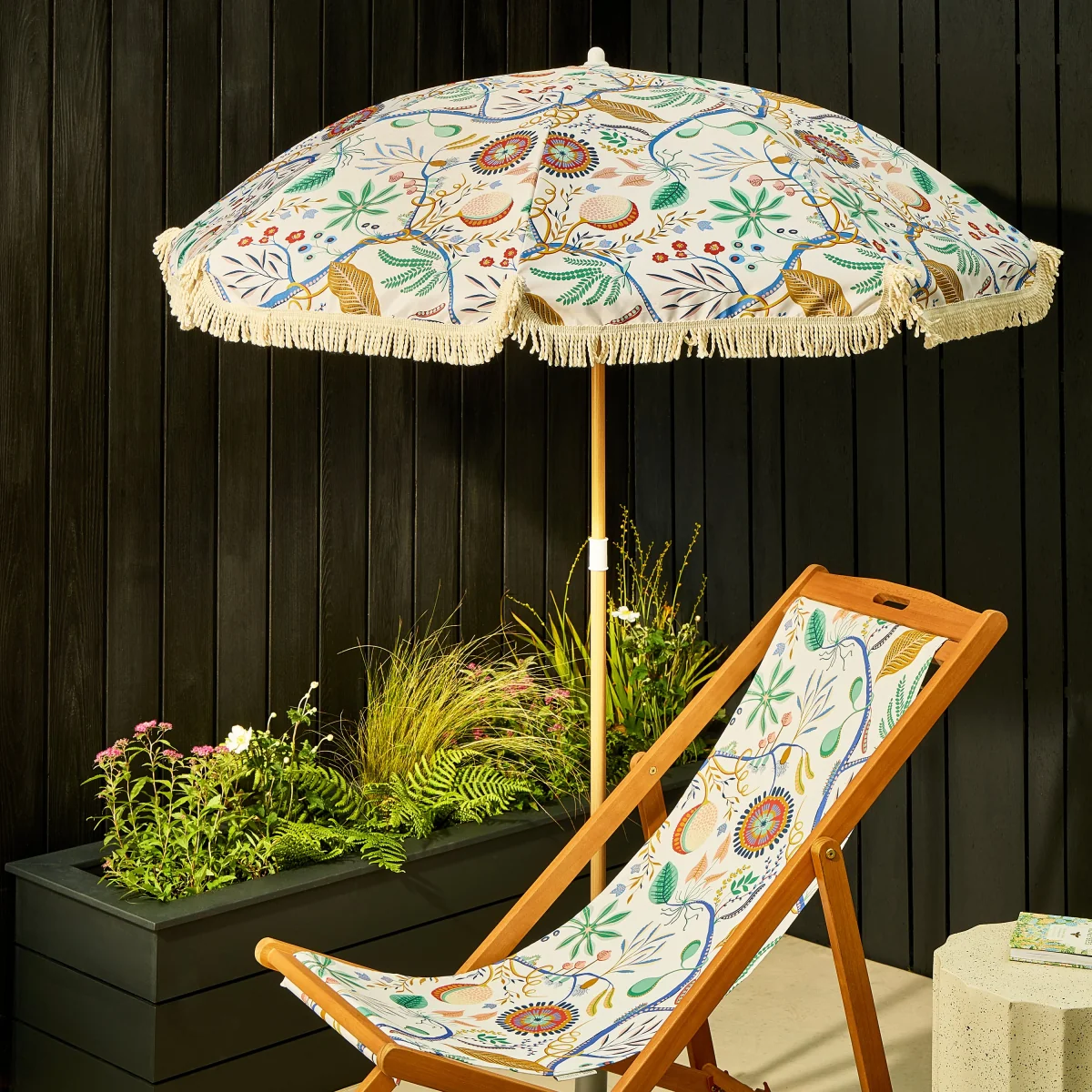Habitat x Scion 1.6m Garden Parasol - Jackfruit Print – image 2