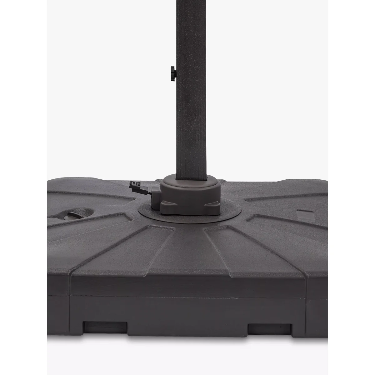 Royalcraft 3m Freestanding Square LED Light Parasol & Base, Grey – image 2