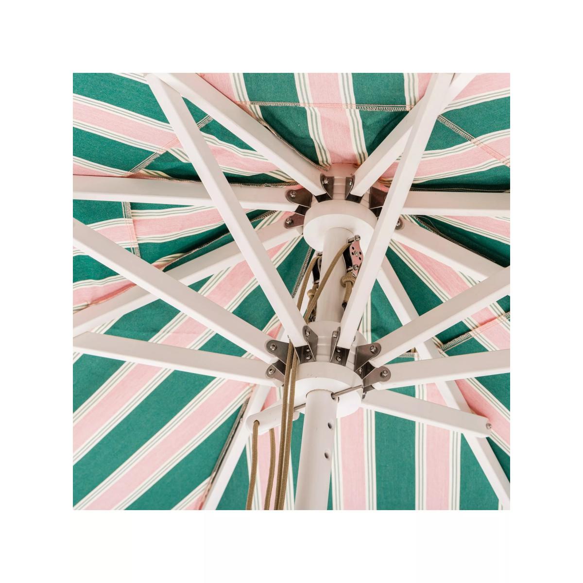Business & Pleasure Co. Striped Market Parasol, 2m, Green – image 3