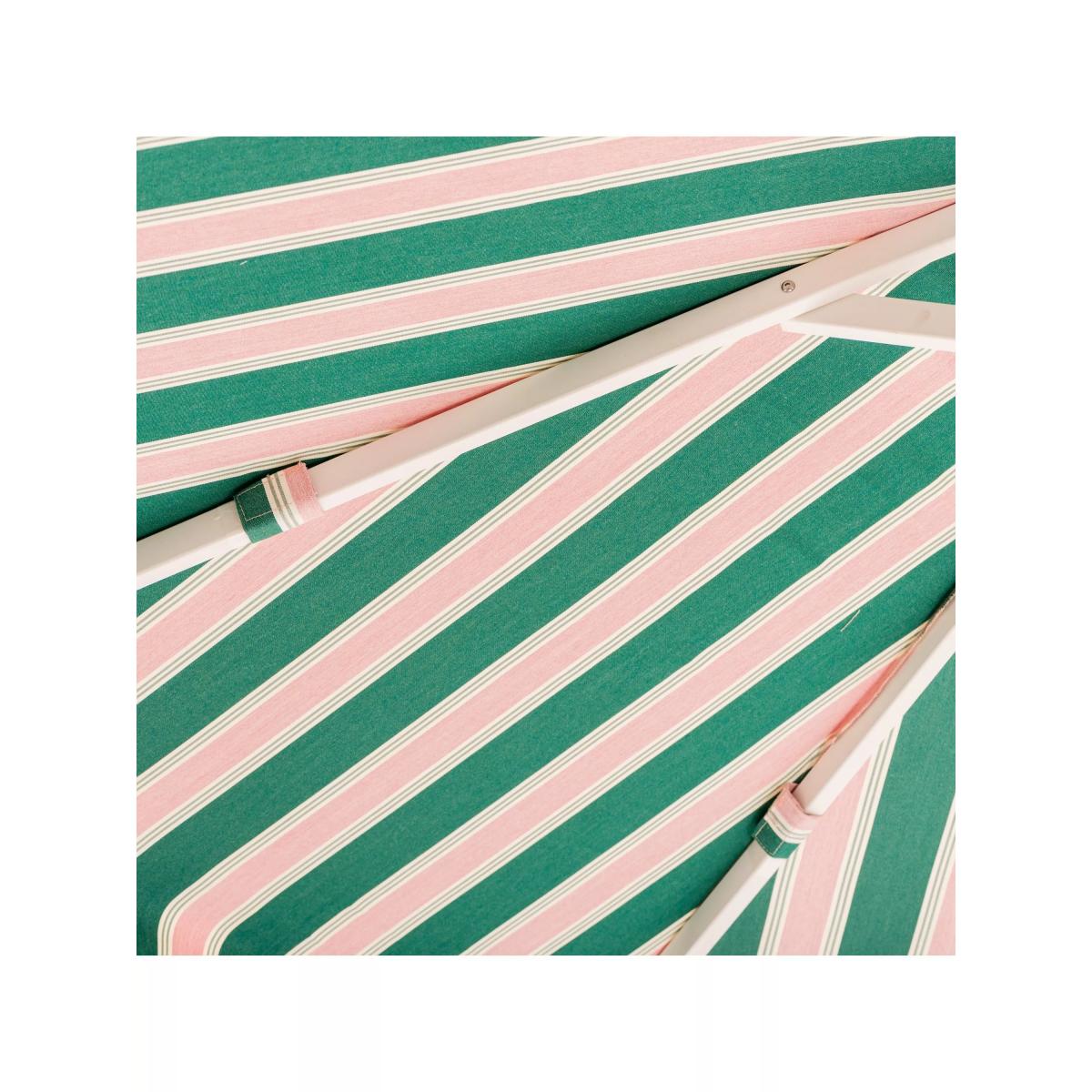 Business & Pleasure Co. Striped Market Parasol, 2m, Green – image 4