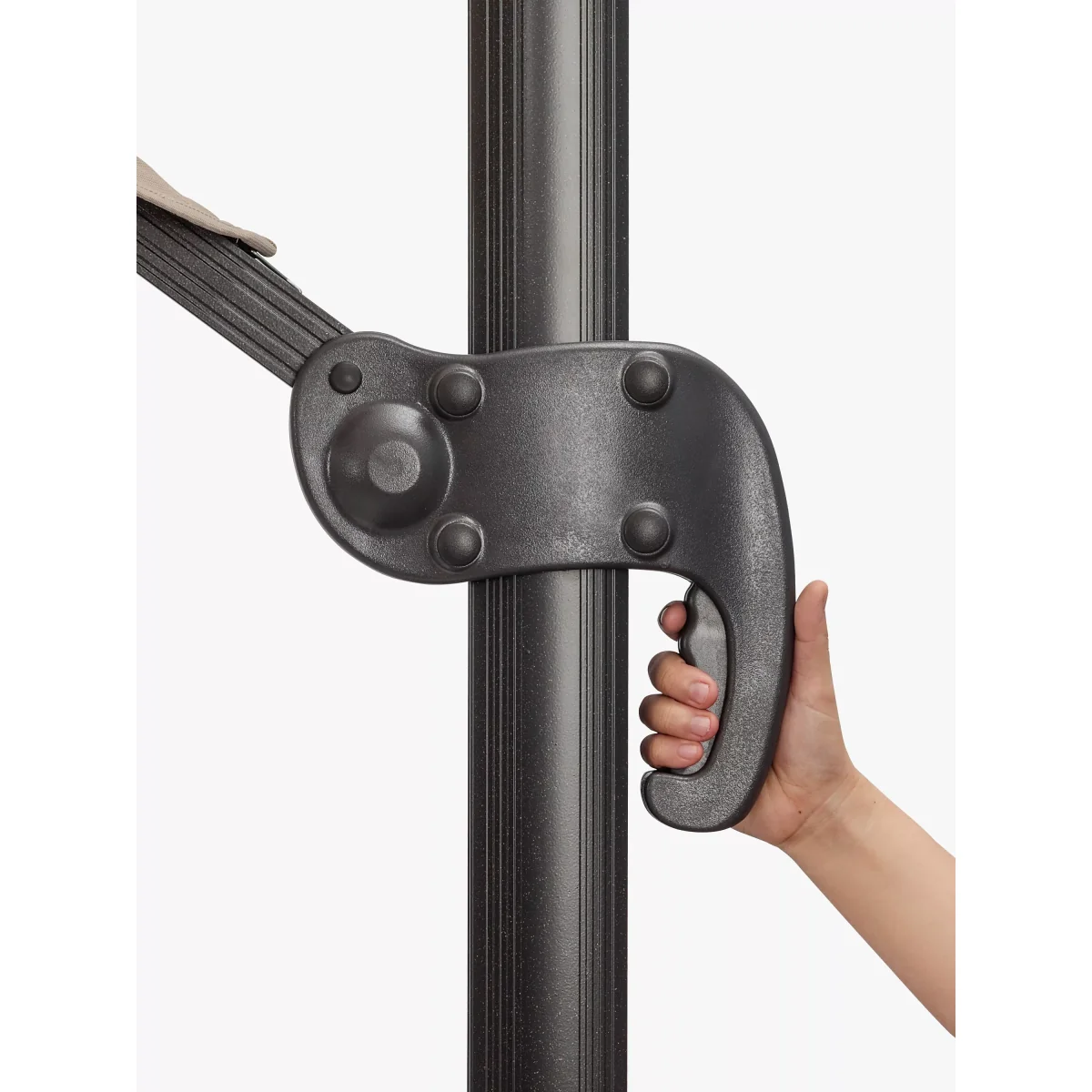 Royalcraft 3m Freestanding Square Parasol & Base, Grey – image 3