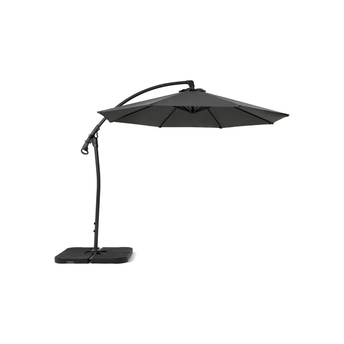 Rotational Cantilever Parasol, 3m, Grey Powder-Coated Steel & Fabric – image 2