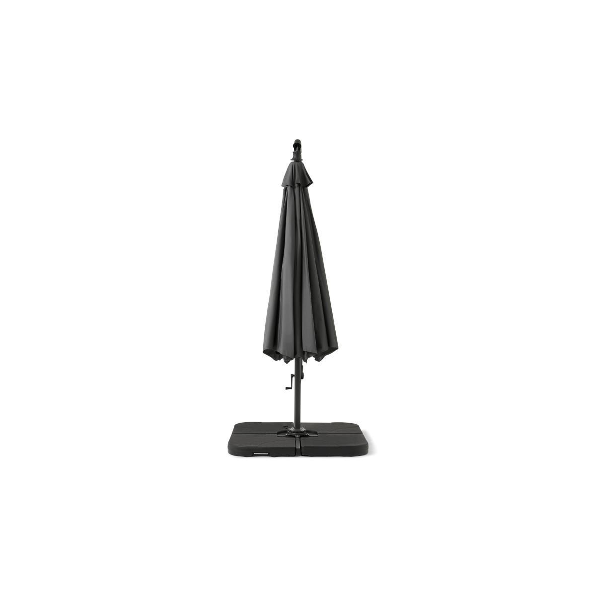 Rotational Cantilever Parasol, 3m, Grey Powder-Coated Steel & Fabric – image 5