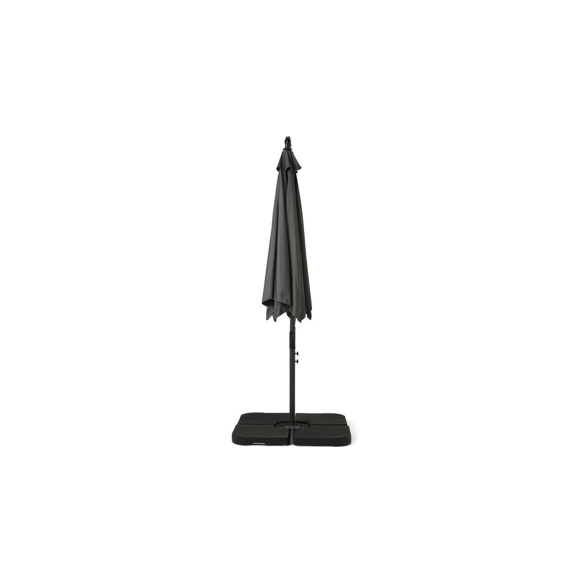 Cantilever Parasol, 3m, Grey Powder-Coated Steel & Fabric – image 5