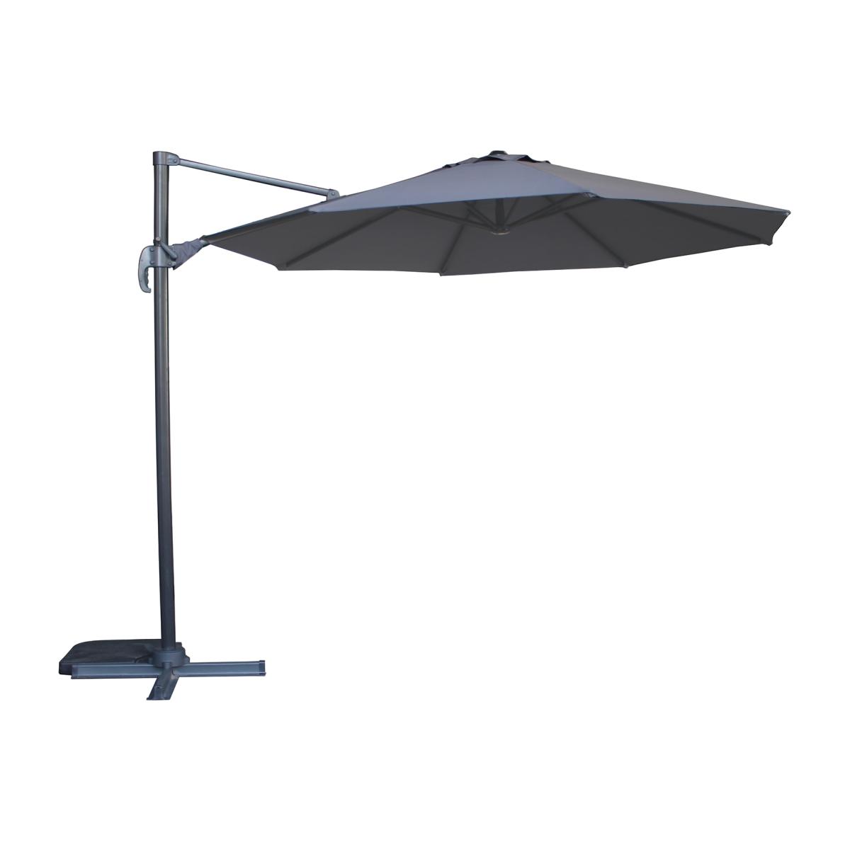 Havana - Round Cantilever Parasol - 2.5 X 3m - Graphite – image 1