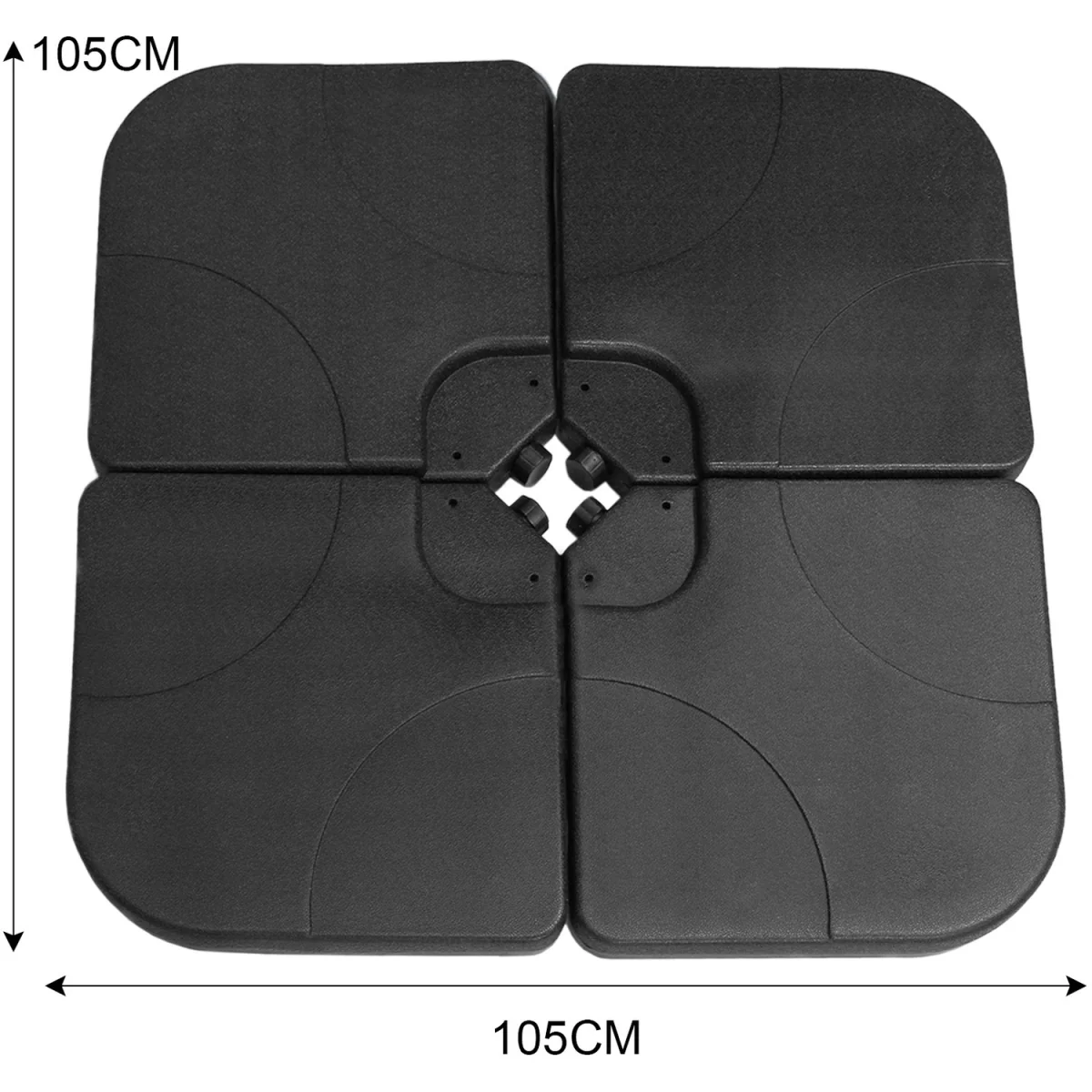 Cantilever Parasol Base - Plain - Black – image 2