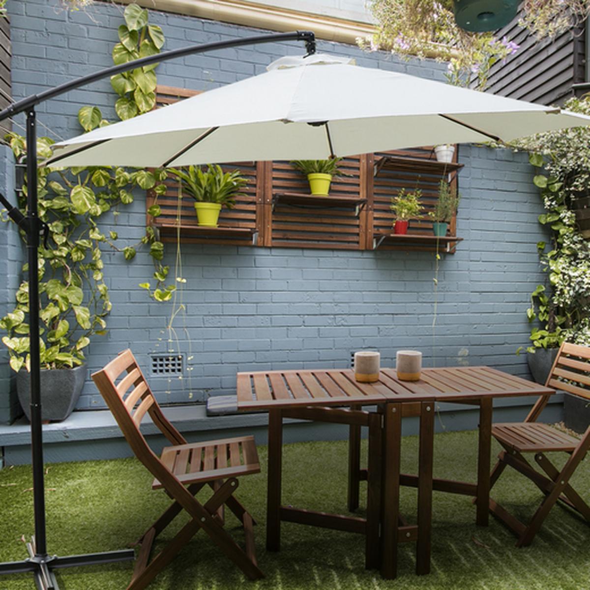 3m Cantilever Garden Parasol - Cream – image 2