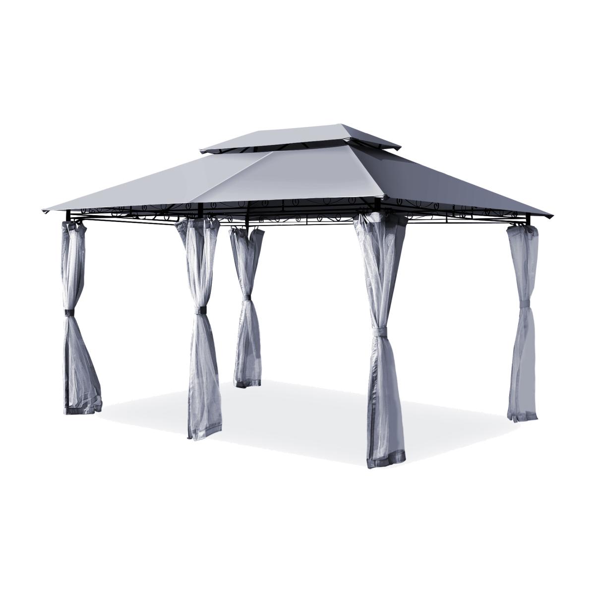 Patio Gazebo Tent Canopy Shelter Grey - Grey – image 1