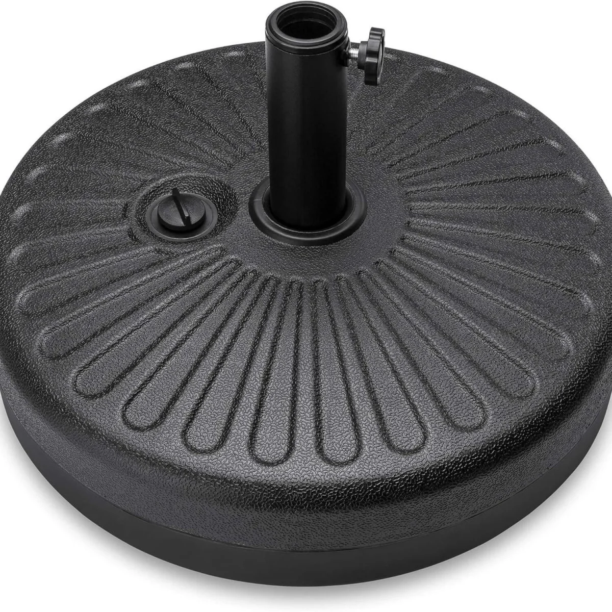 Basque Black Plastic Parasol Base  - Black – image 2