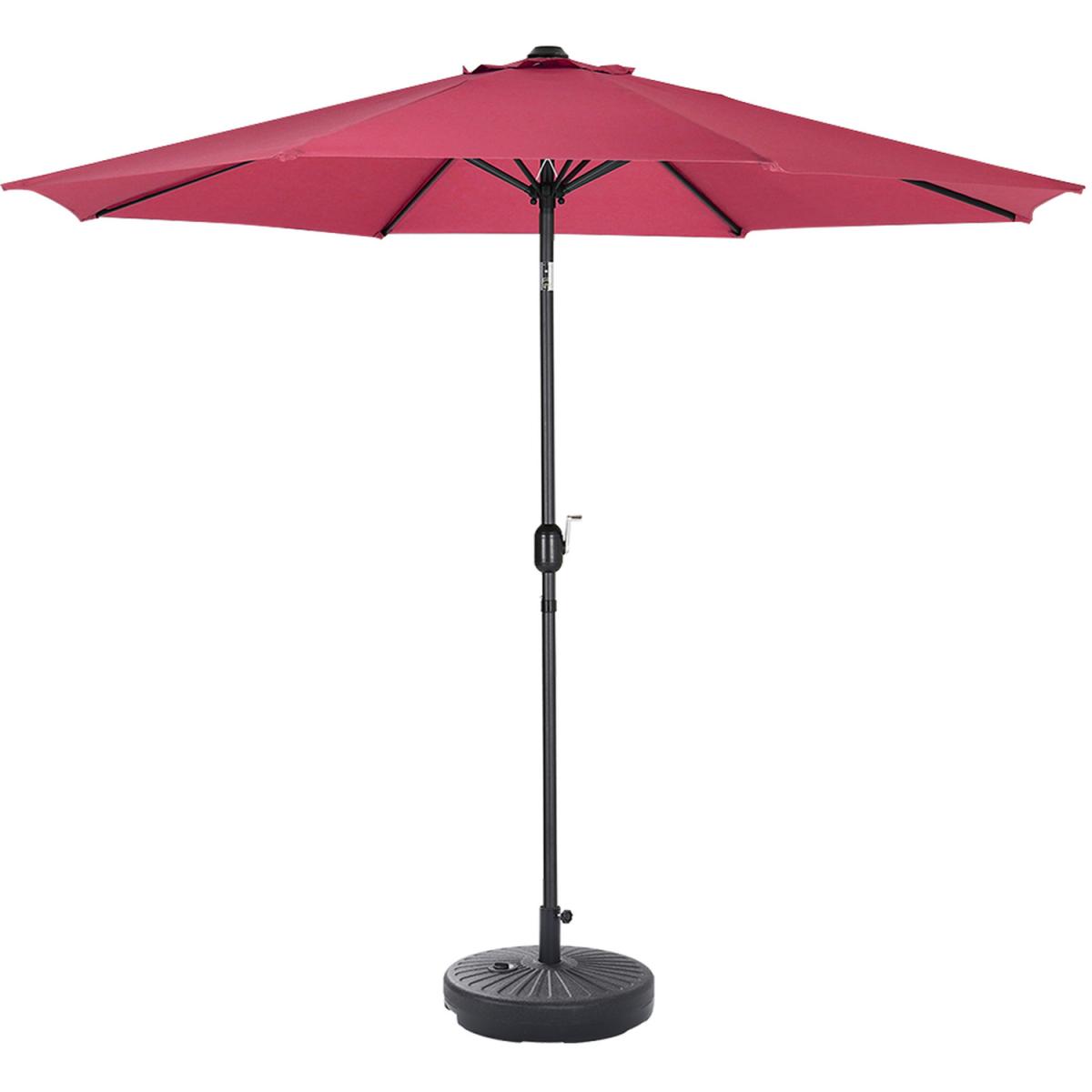 3M Traditional Parasol With Round Umbrella Stand - Dark Green – image 3