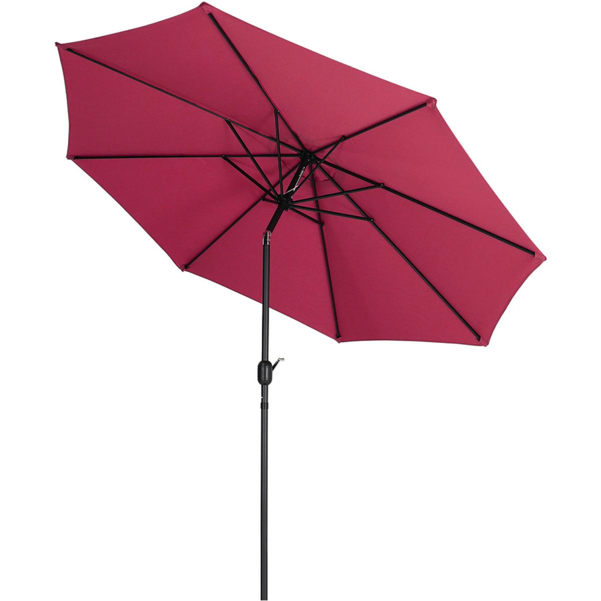 3M Traditional Parasol With Round Umbrella Stand - Dark Green – image 5