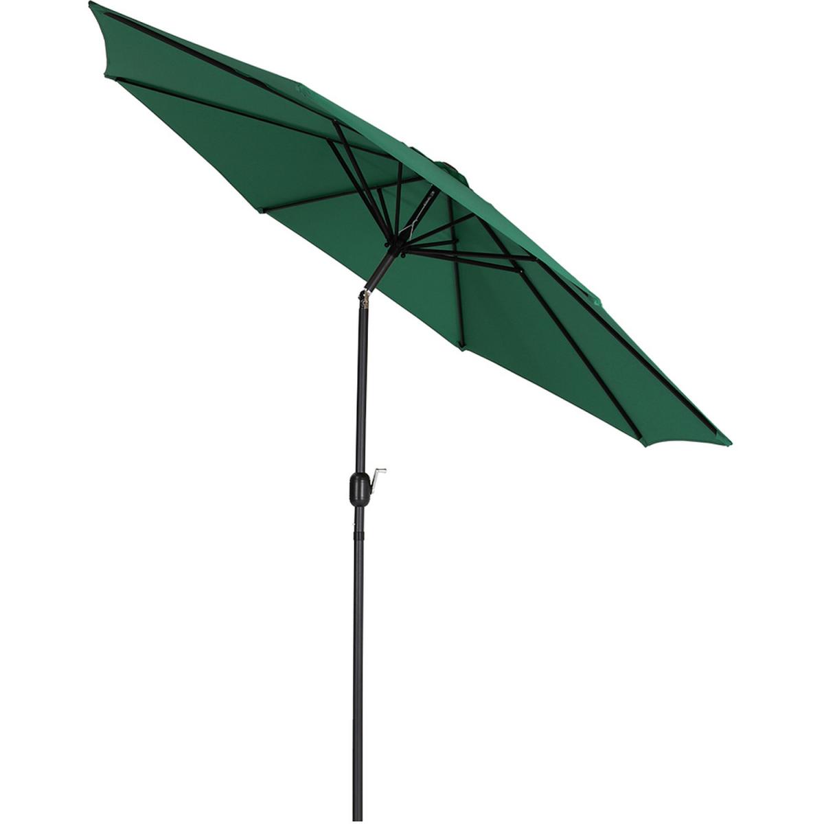 3M Traditional Parasol With Round Umbrella Stand - Dark Green – image 10