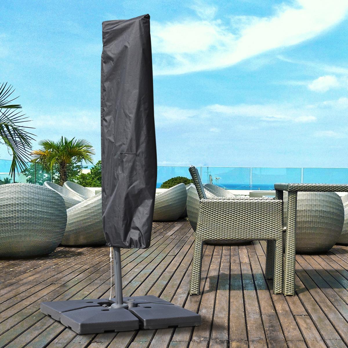 Parasol Umbrella Cover Weatherproof Cantilever - Black – image 2