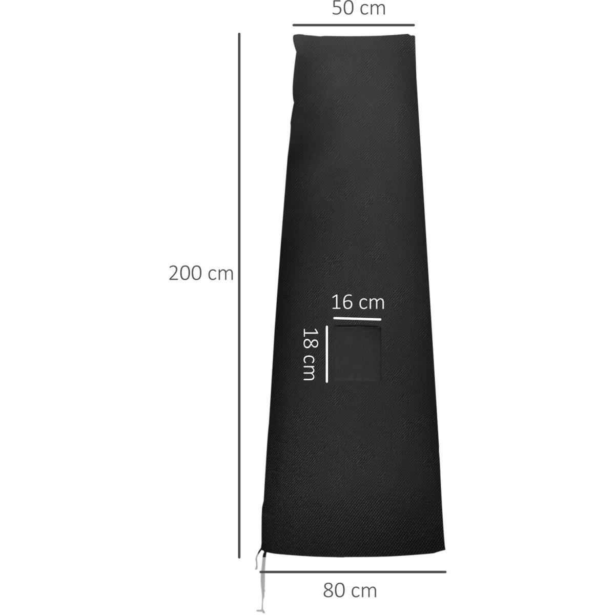 Parasol Umbrella Cover Weatherproof Cantilever - Black – image 12