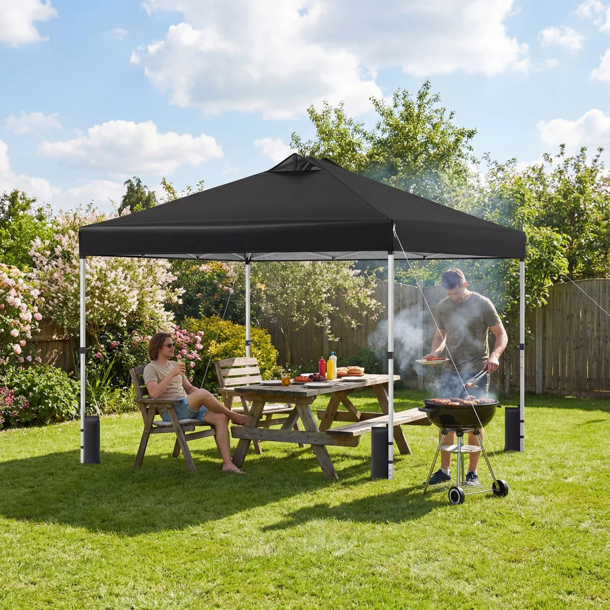 Easy Setup Gazebo Shelter - Black – image 4