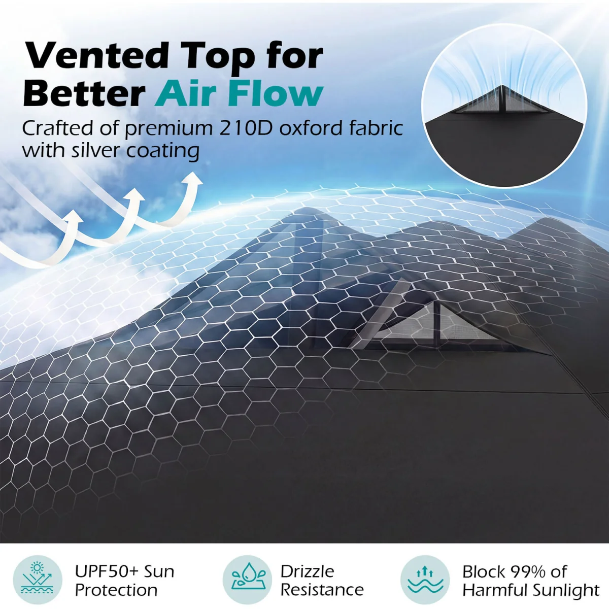 Easy Setup Gazebo Shelter - Black – image 6
