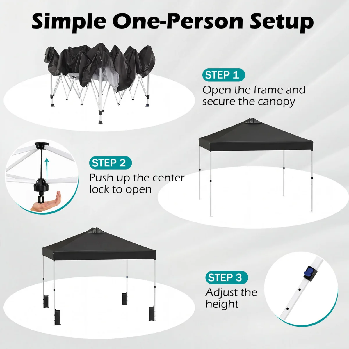 Easy Setup Gazebo Shelter - Black – image 9