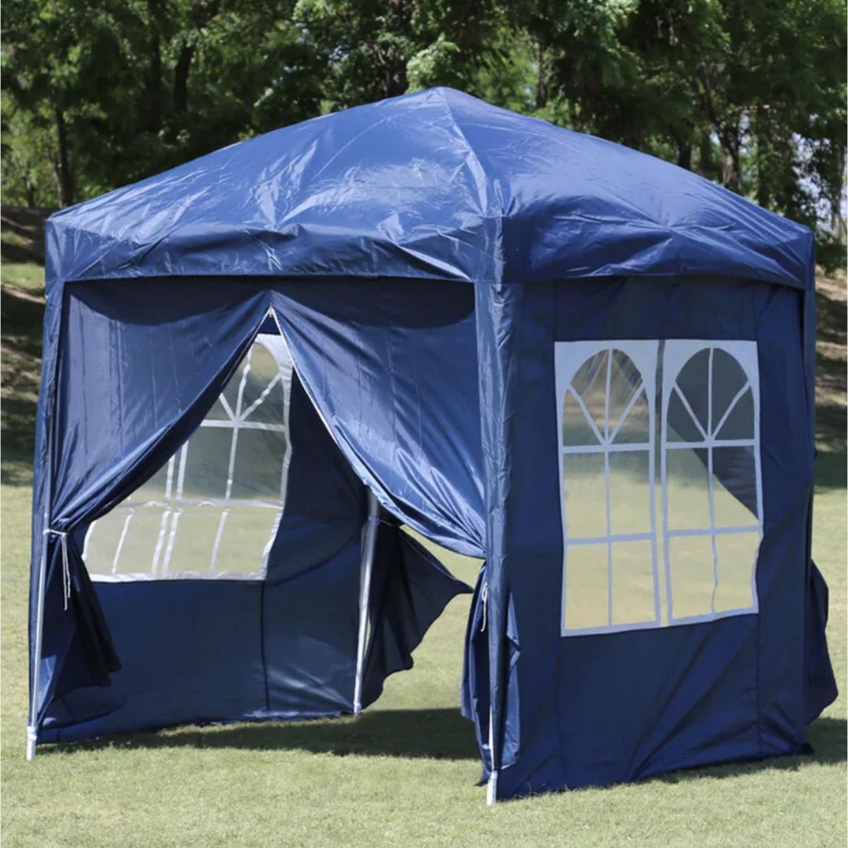 3x3 Metre Pop Up Gazebo Marquee Canopy Party Shelter - Blue – image 1