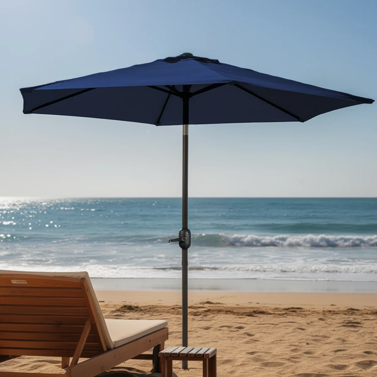 Tilting Parasol Umbrella - Navy – image 7