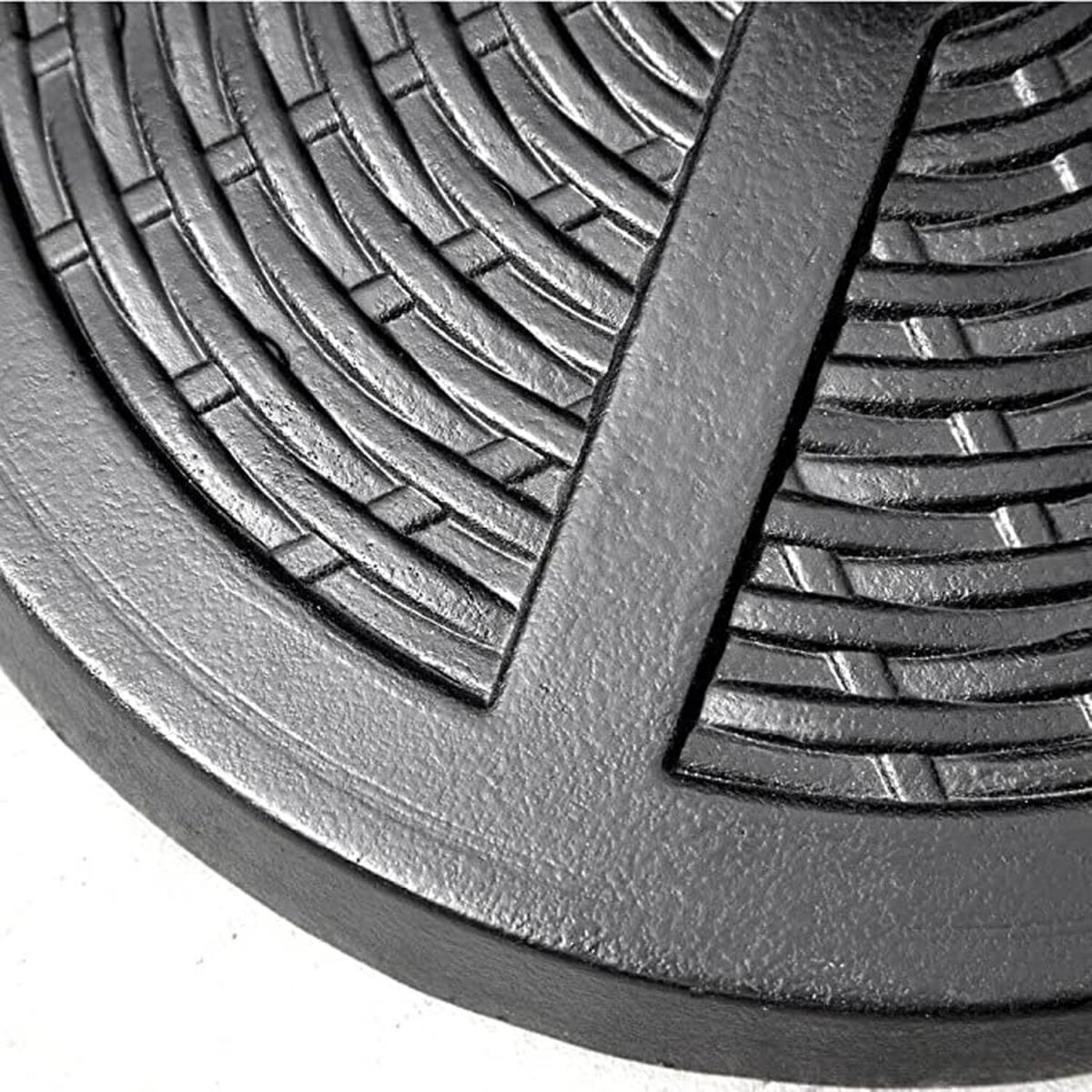 Rattan Effect Garden Parasol Umbrella Base 10kg - Black – image 4