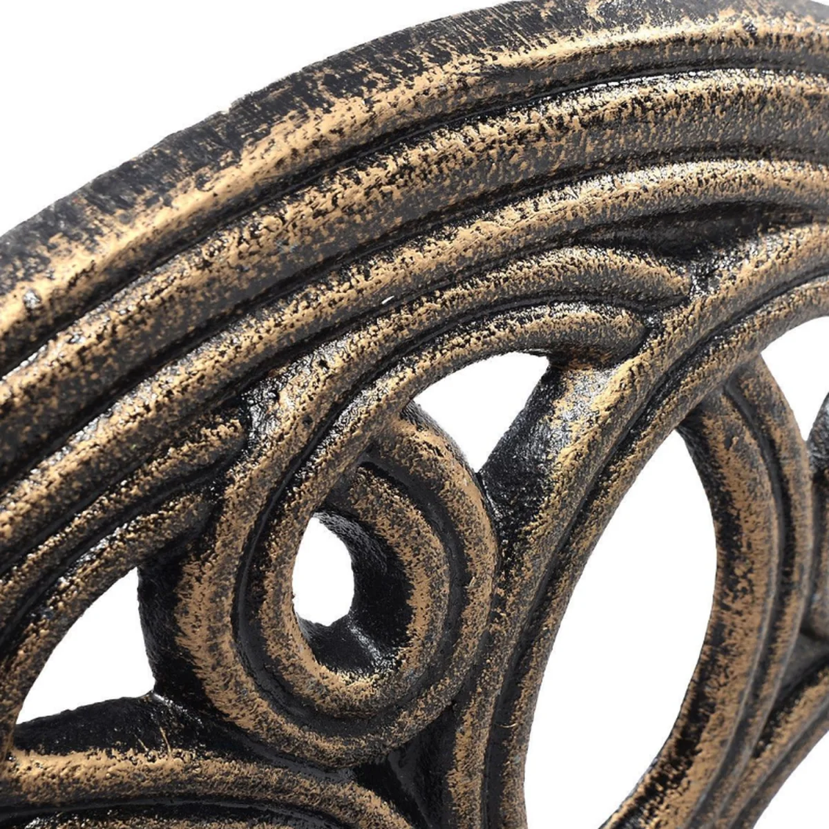 Cast Iron Round Parasol Base - Brown – image 3