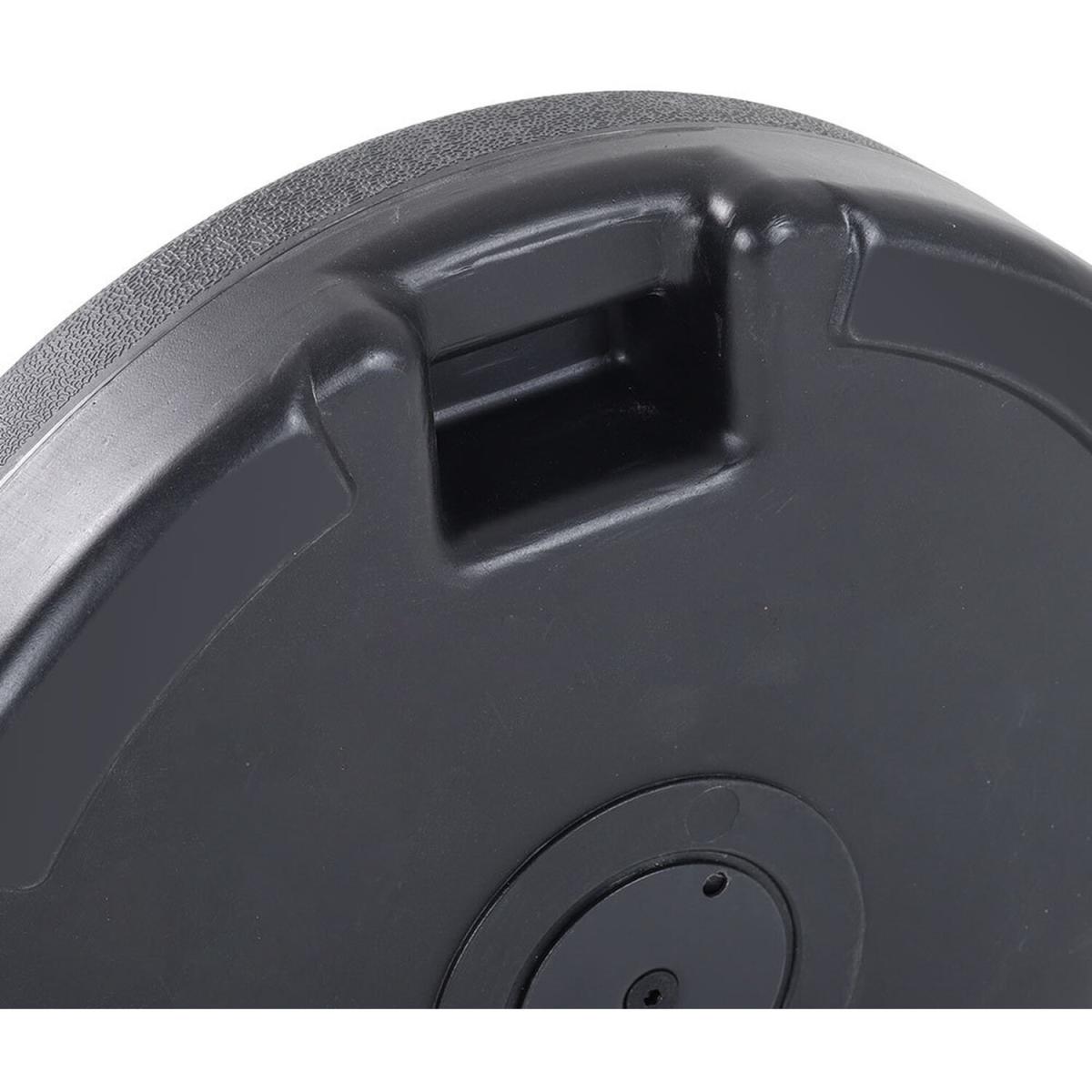 Heavy-duty Round Umbrella Stand Garden Parasol Base - Black – image 3