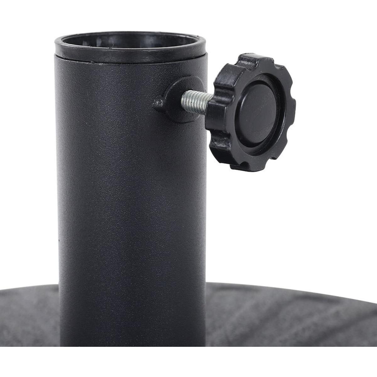 Heavy-duty Round Umbrella Stand Garden Parasol Base - Black – image 4