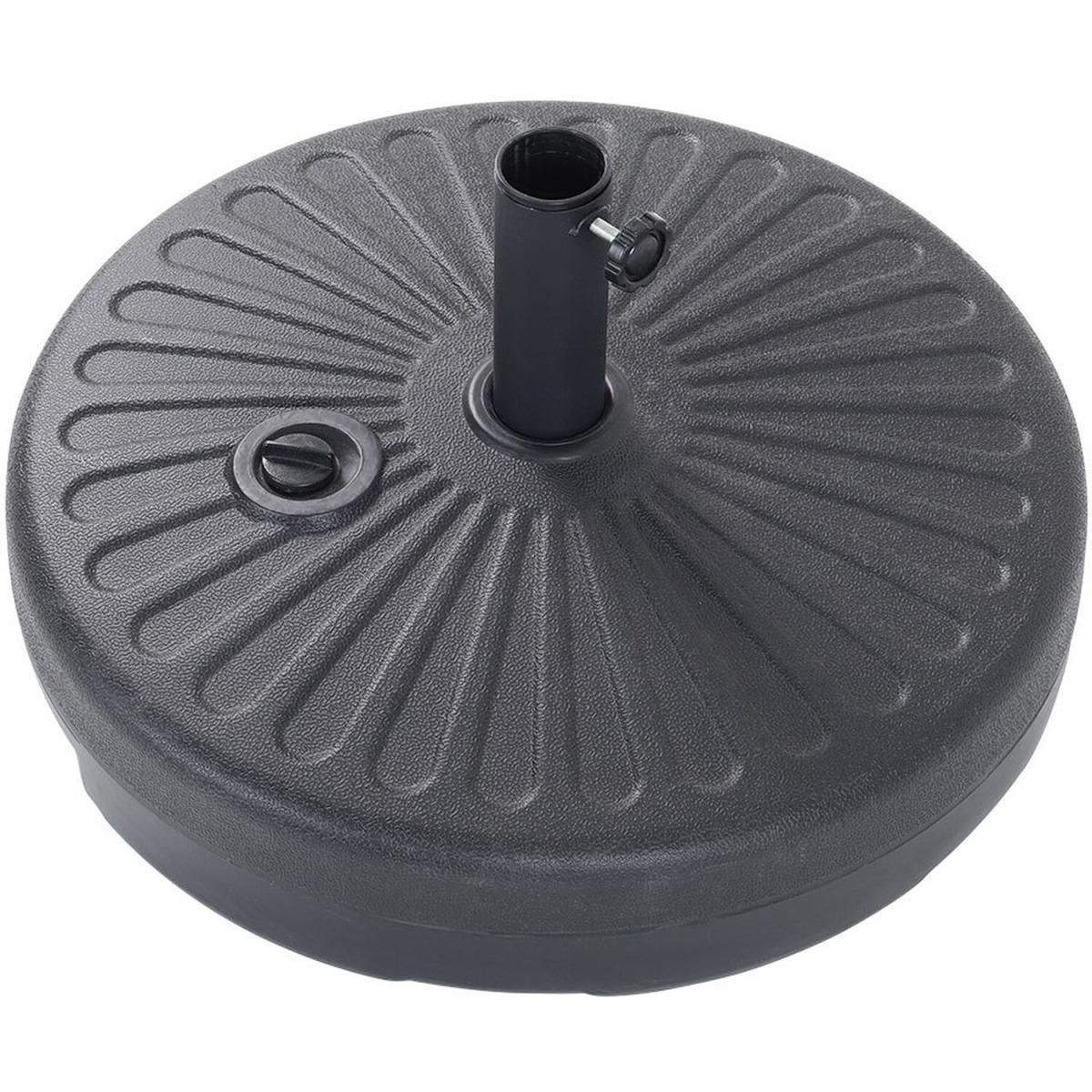 Heavy-duty Round Umbrella Stand Garden Parasol Base - Black – image 5