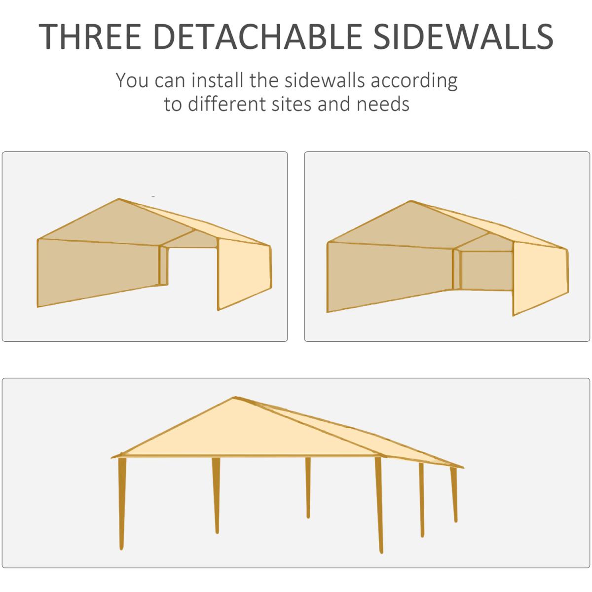 Party Gazebo Canopy - Black – image 7