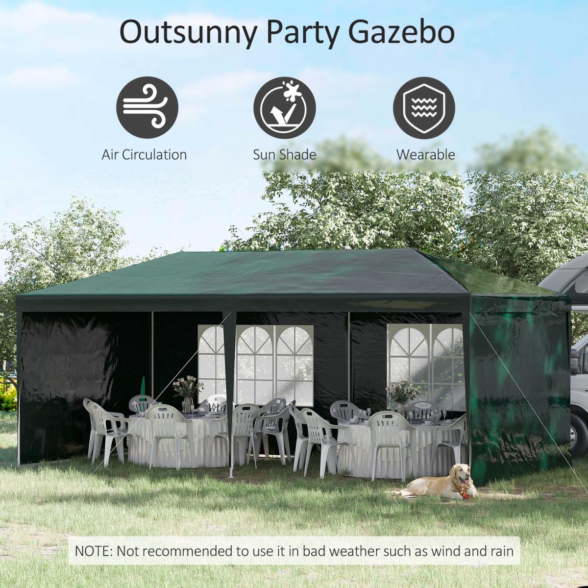 Party Gazebo Canopy - Black – image 10