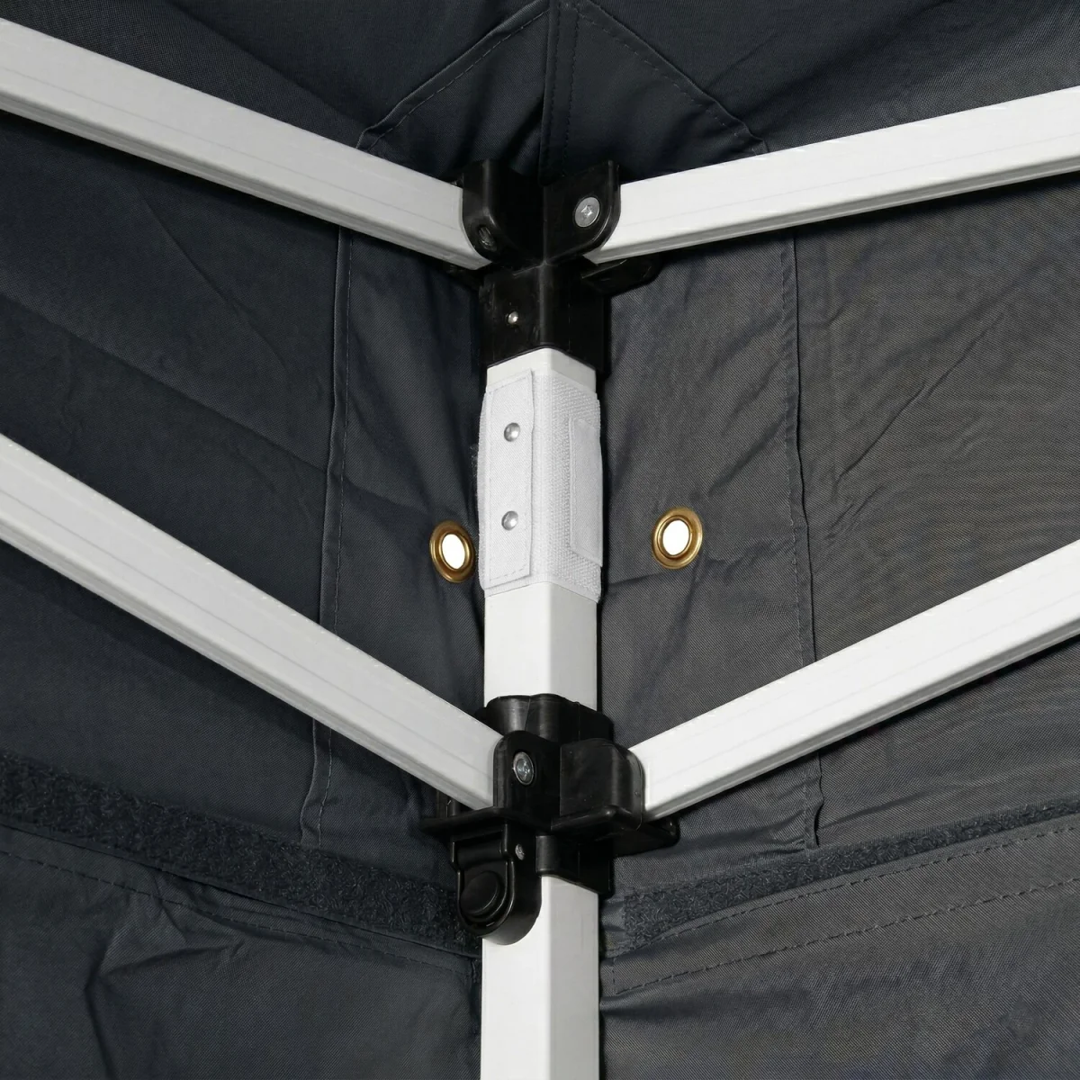 Primrose Pop Up Gazebo 3m x 3m Garden Marquee Waterproof UV Resistant Grey - Grey – image 3