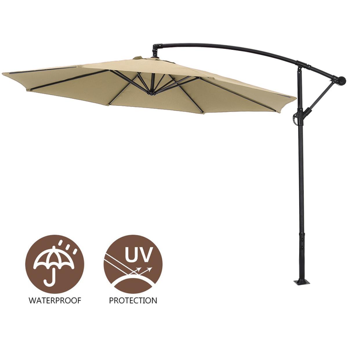 3M Cantilever Parasol with Umbrella Base - Wine Red – image 11
