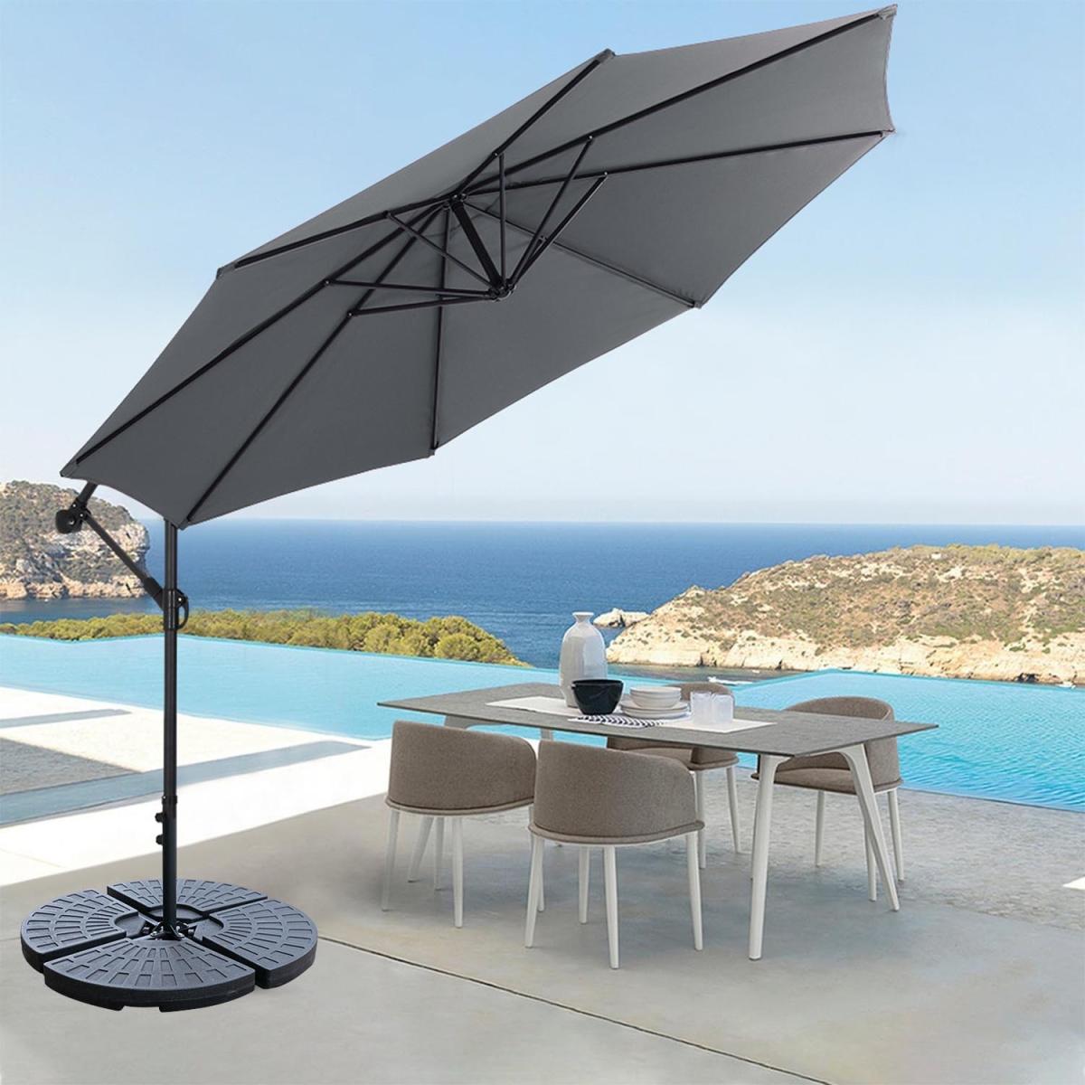 3M Cantilever Parasol with Umbrella Base - Wine Red – image 20